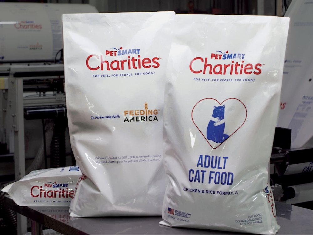 PetSmart Charities branded food bags