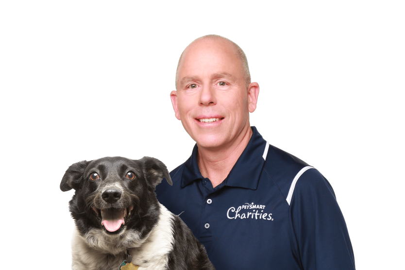 Roger Haston and his dog
